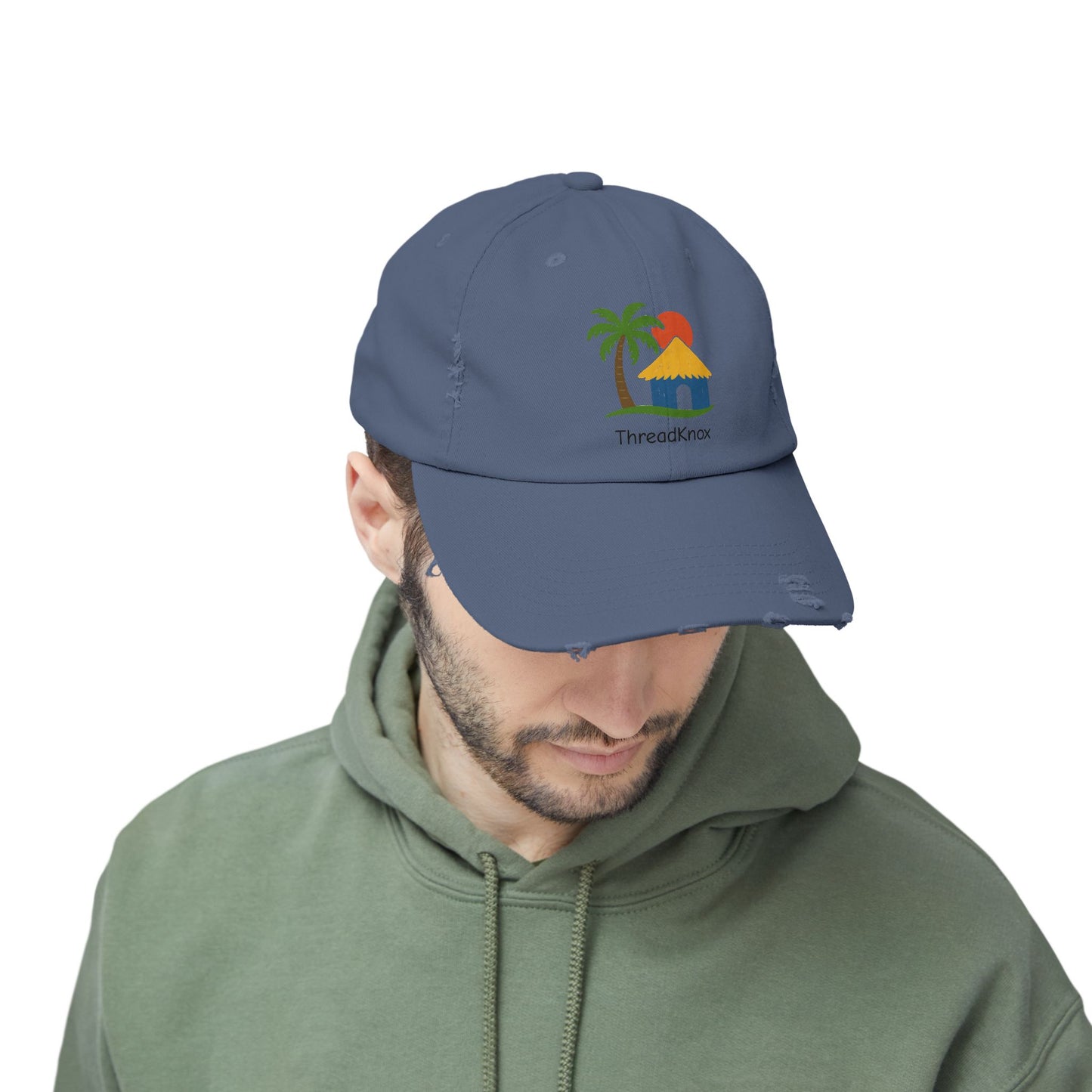Tropical Vibes Distressed Cap