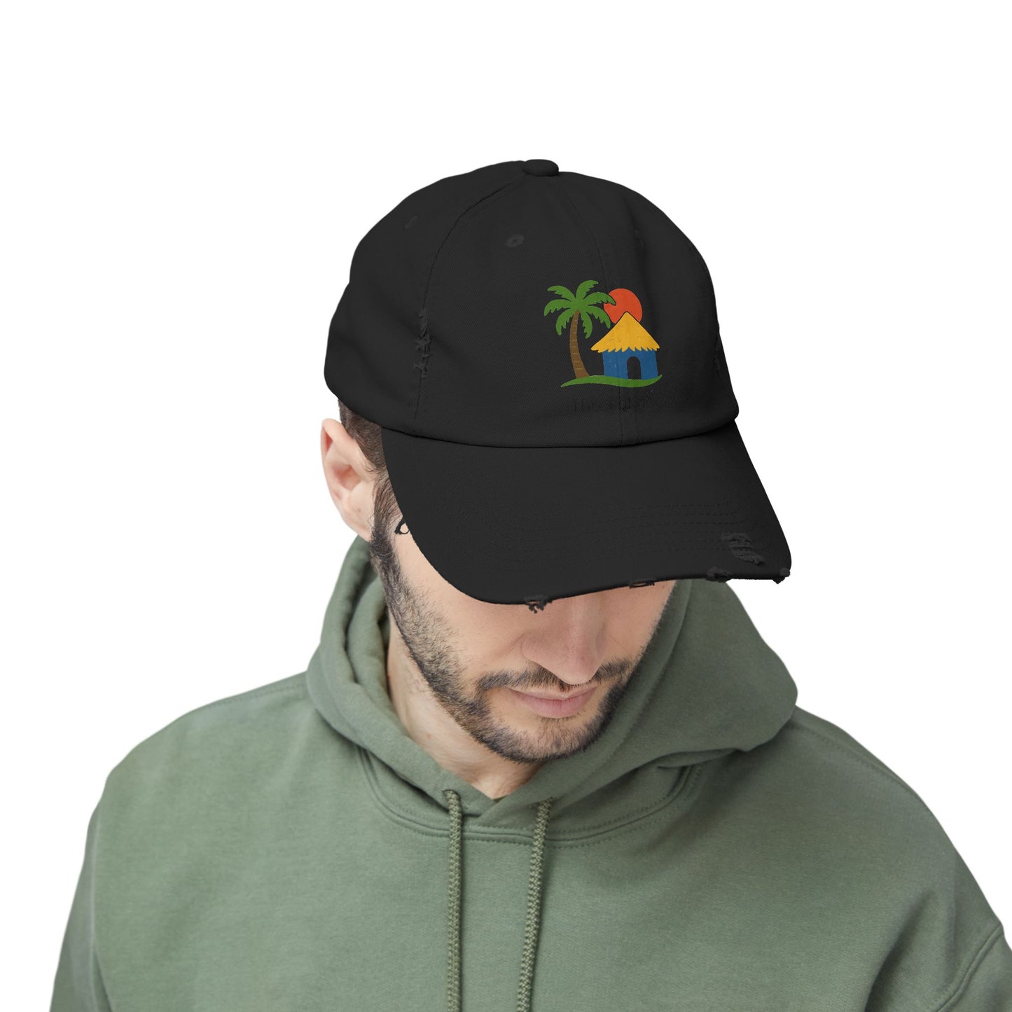 Tropical Vibes Distressed Cap