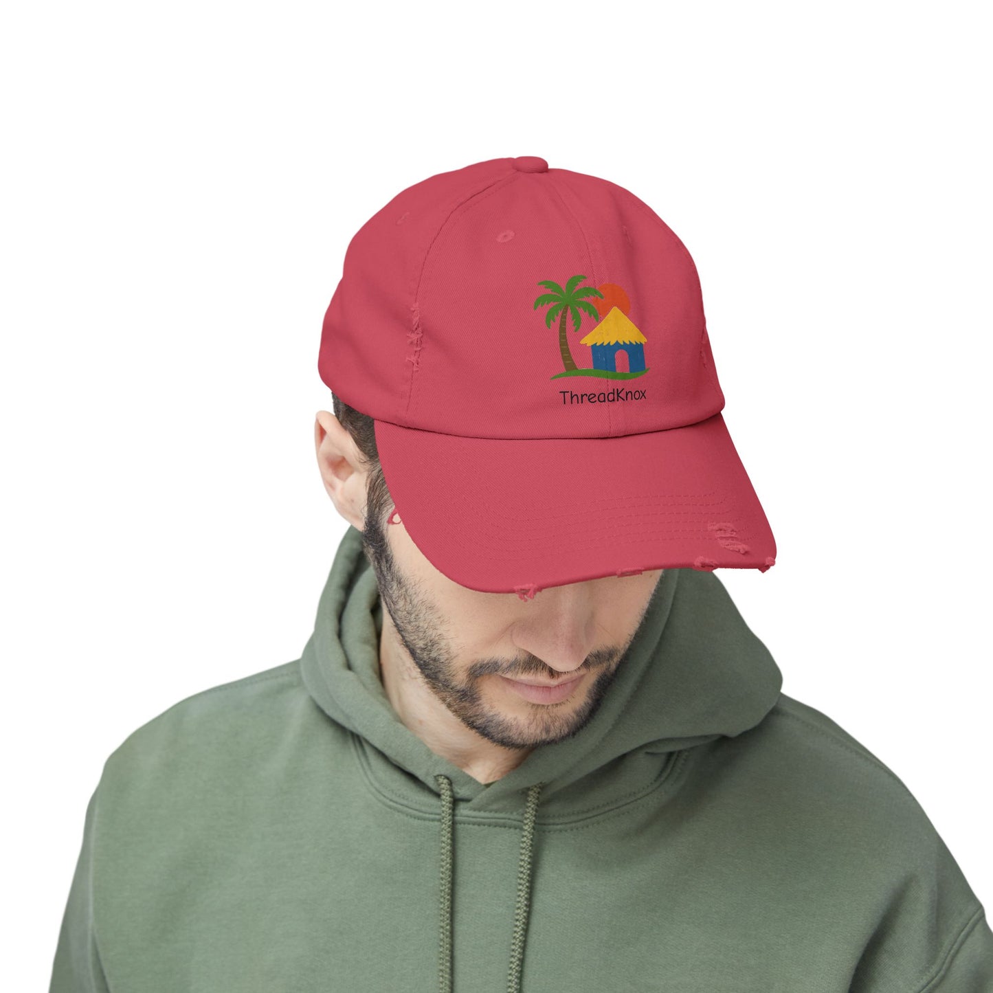 Tropical Vibes Distressed Cap