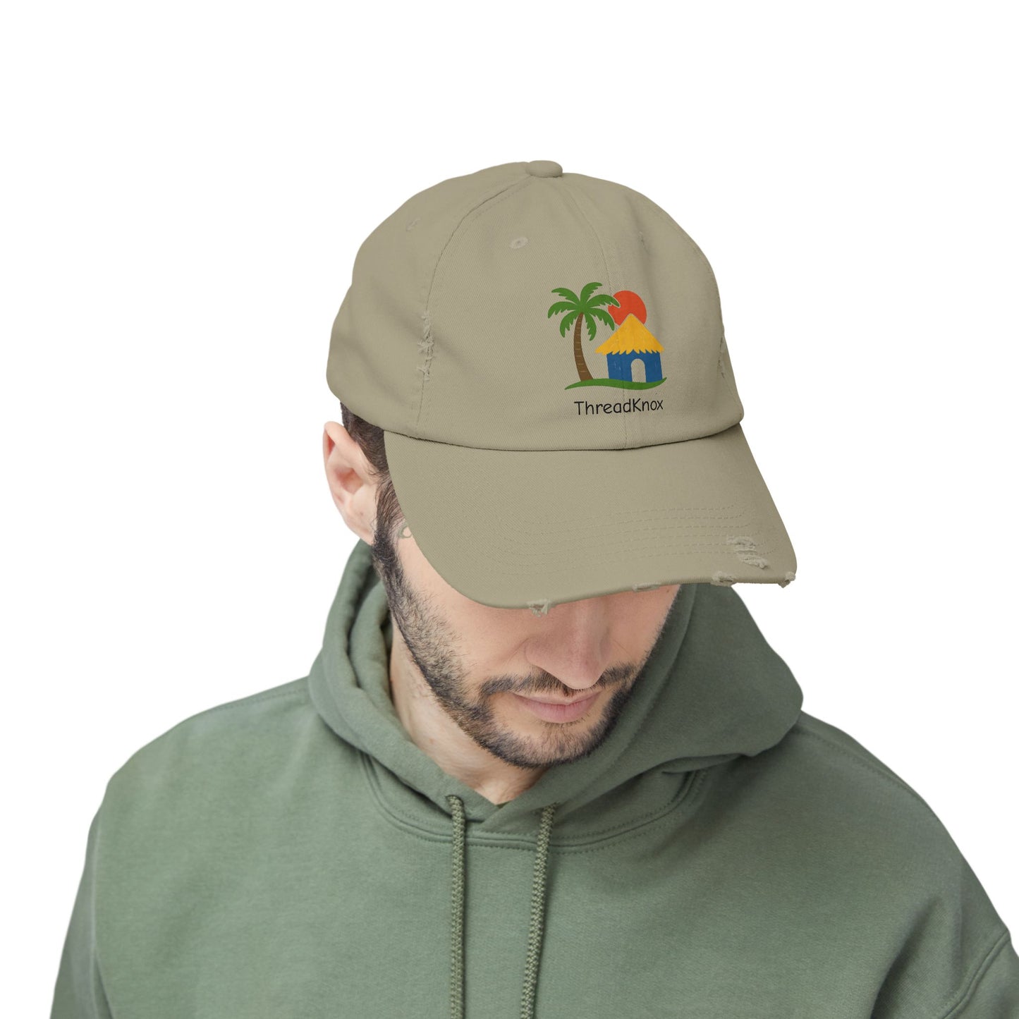 Tropical Vibes Distressed Cap