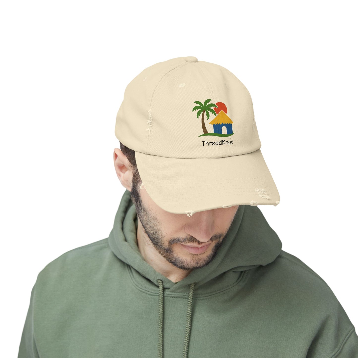 Tropical Vibes Distressed Cap