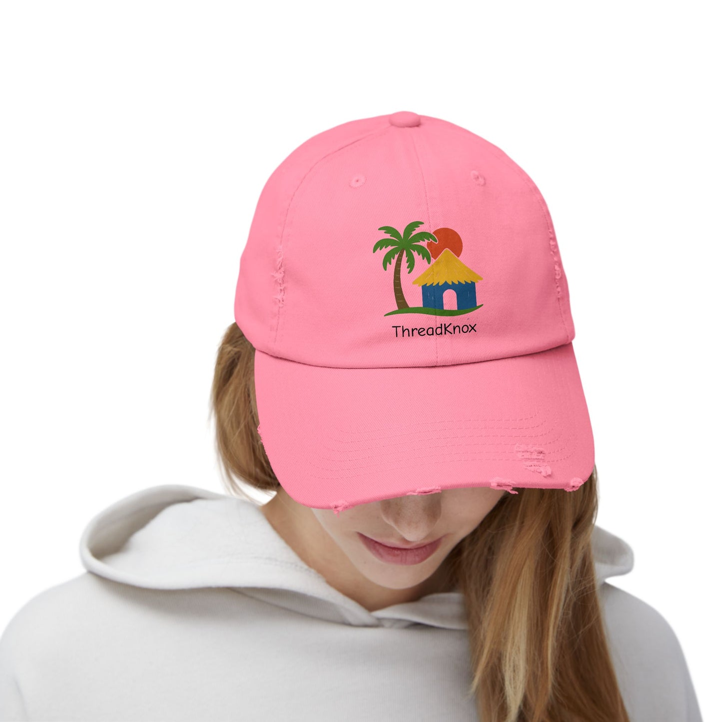 Tropical Vibes Distressed Cap