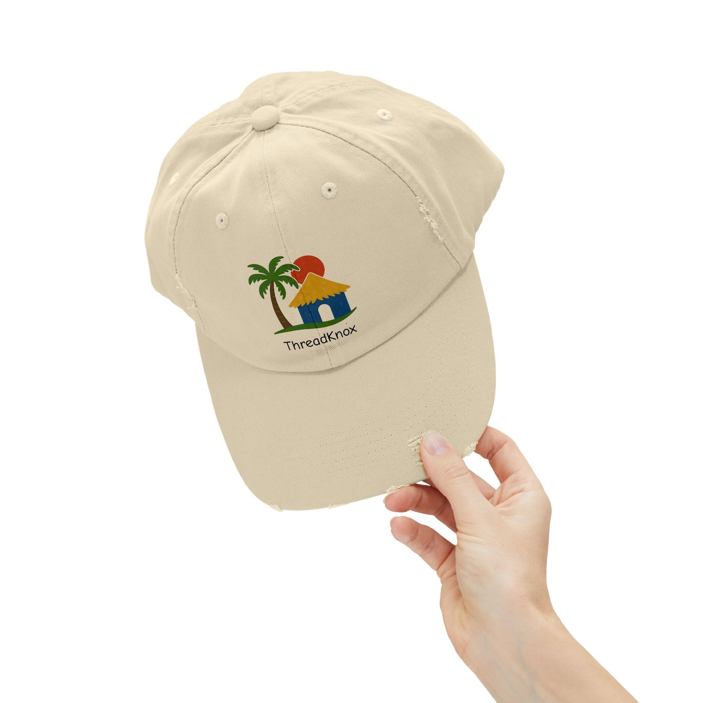 Tropical Vibes Distressed Cap