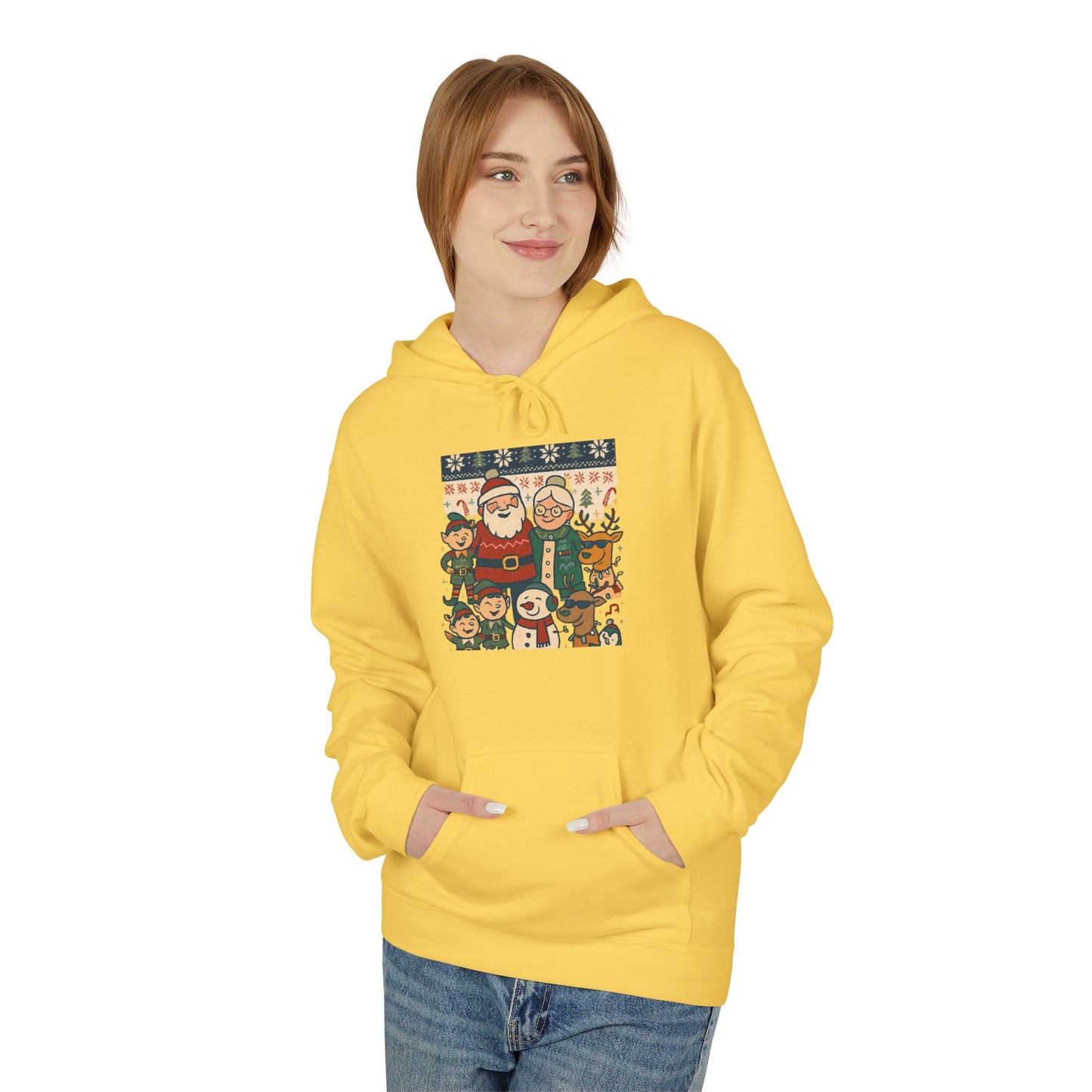 Santa and Friends hoodie | Merry Christmas Tree hoodie