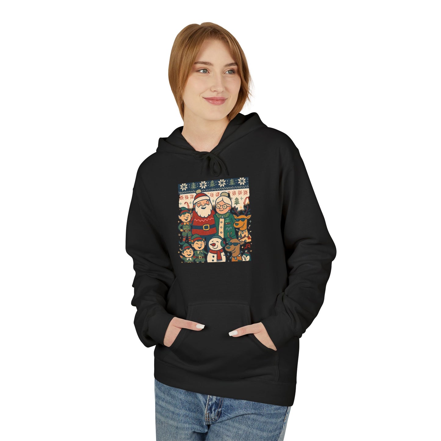 Santa and Friends hoodie | Merry Christmas Tree hoodie
