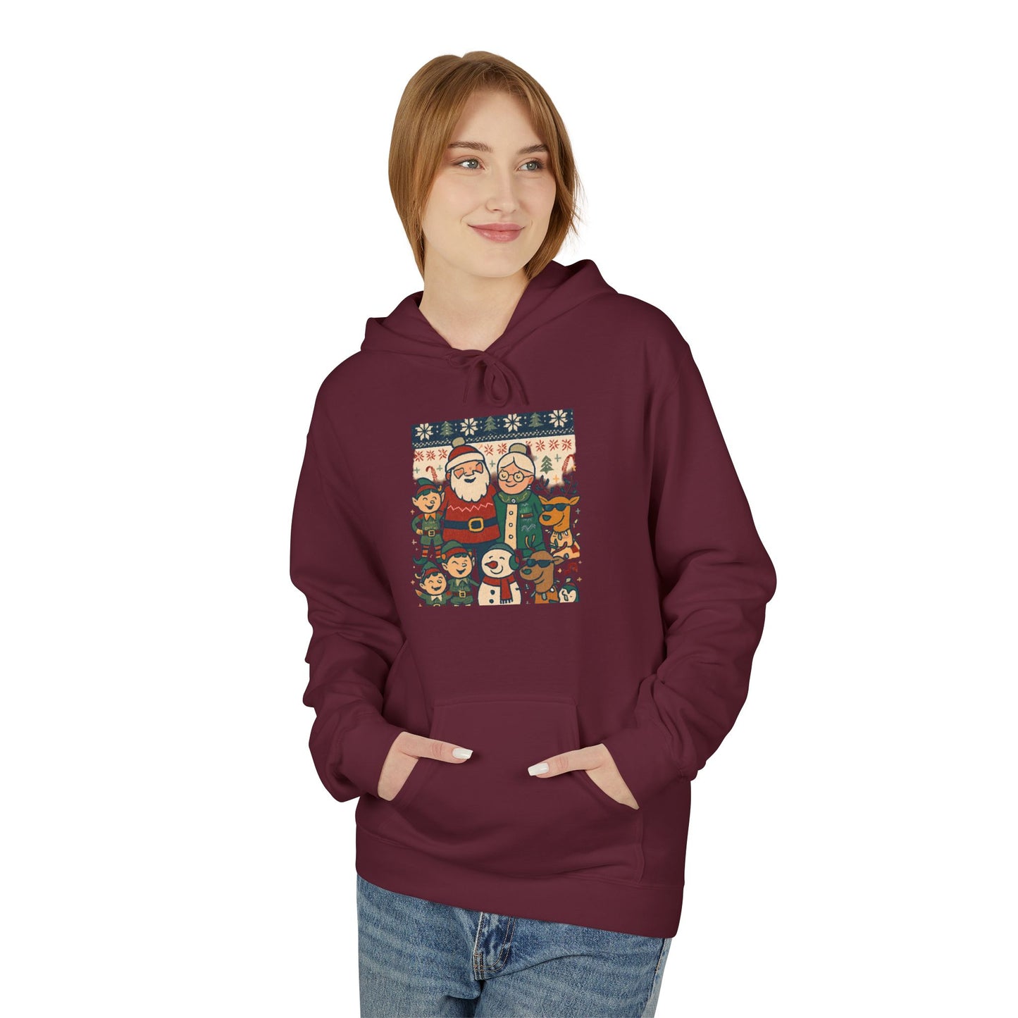 Santa and Friends hoodie | Merry Christmas Tree hoodie