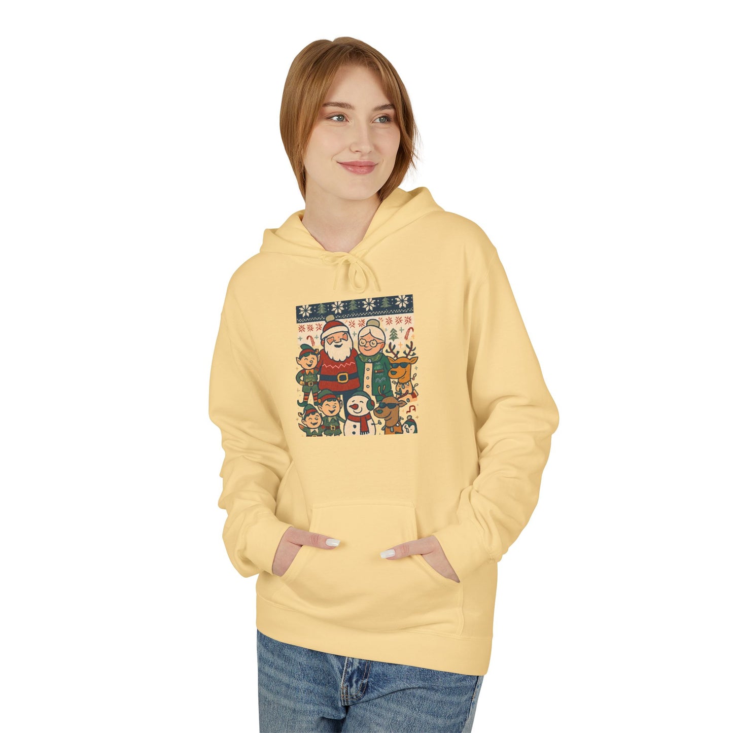 Santa and Friends hoodie | Merry Christmas Tree hoodie