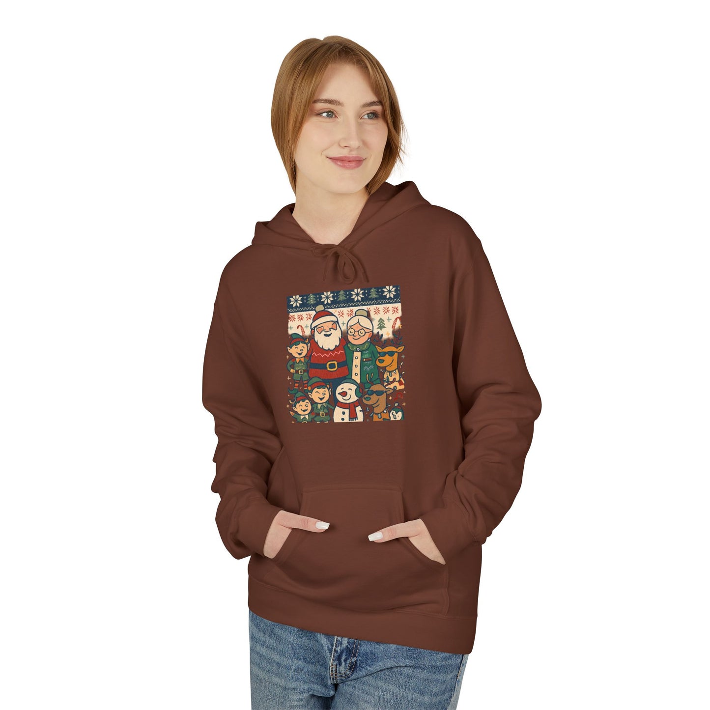 Santa and Friends hoodie | Merry Christmas Tree hoodie