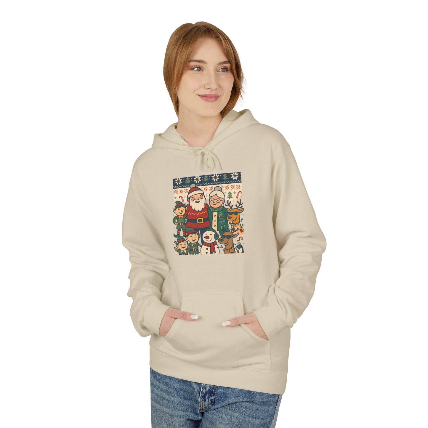 Santa and Friends hoodie | Merry Christmas Tree hoodie